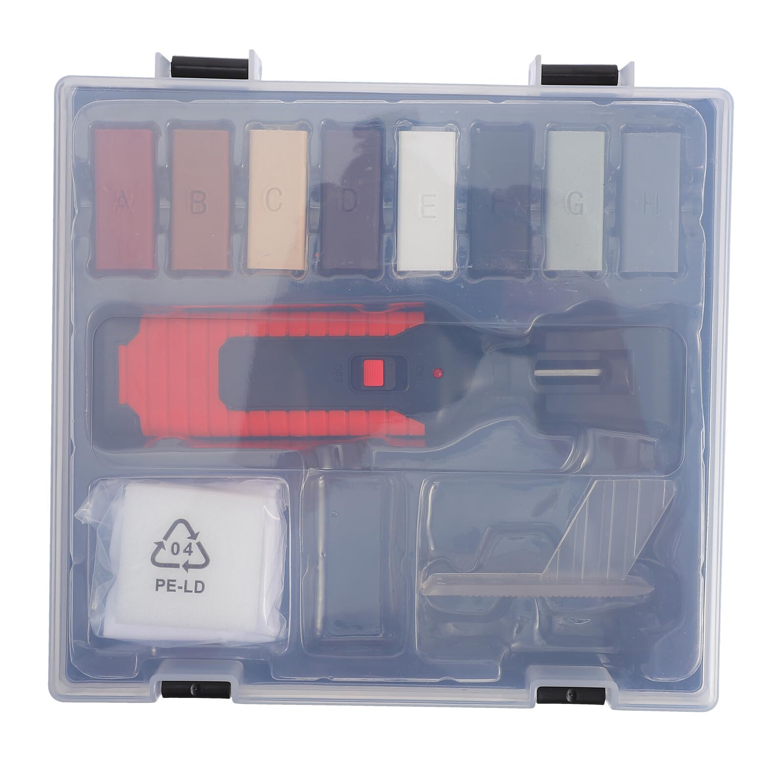 Kit de cire rouge Ipetboom pour effacer les fissures sur les sols d'écoles
