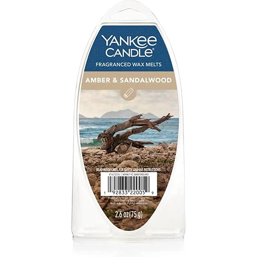 Yankee Candle Amber & Sandalwood Fragranced 6pcs Wax Melts