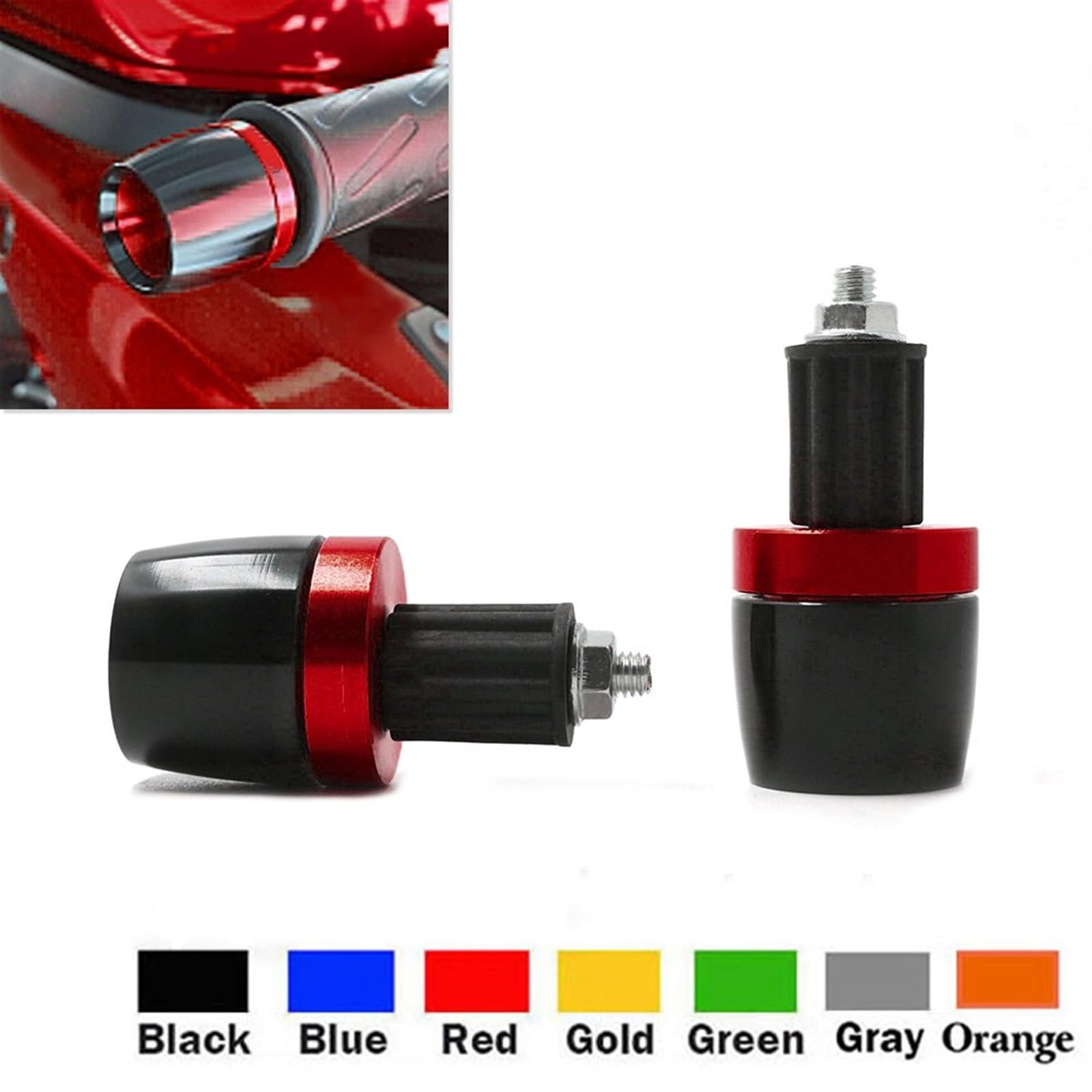 per CB500X CB 500 X CB500 X 7/8" 22MM Manopole per Manubrio per Motocicletta estremità Universale per Manubrio Contrappeso Tappo Slider