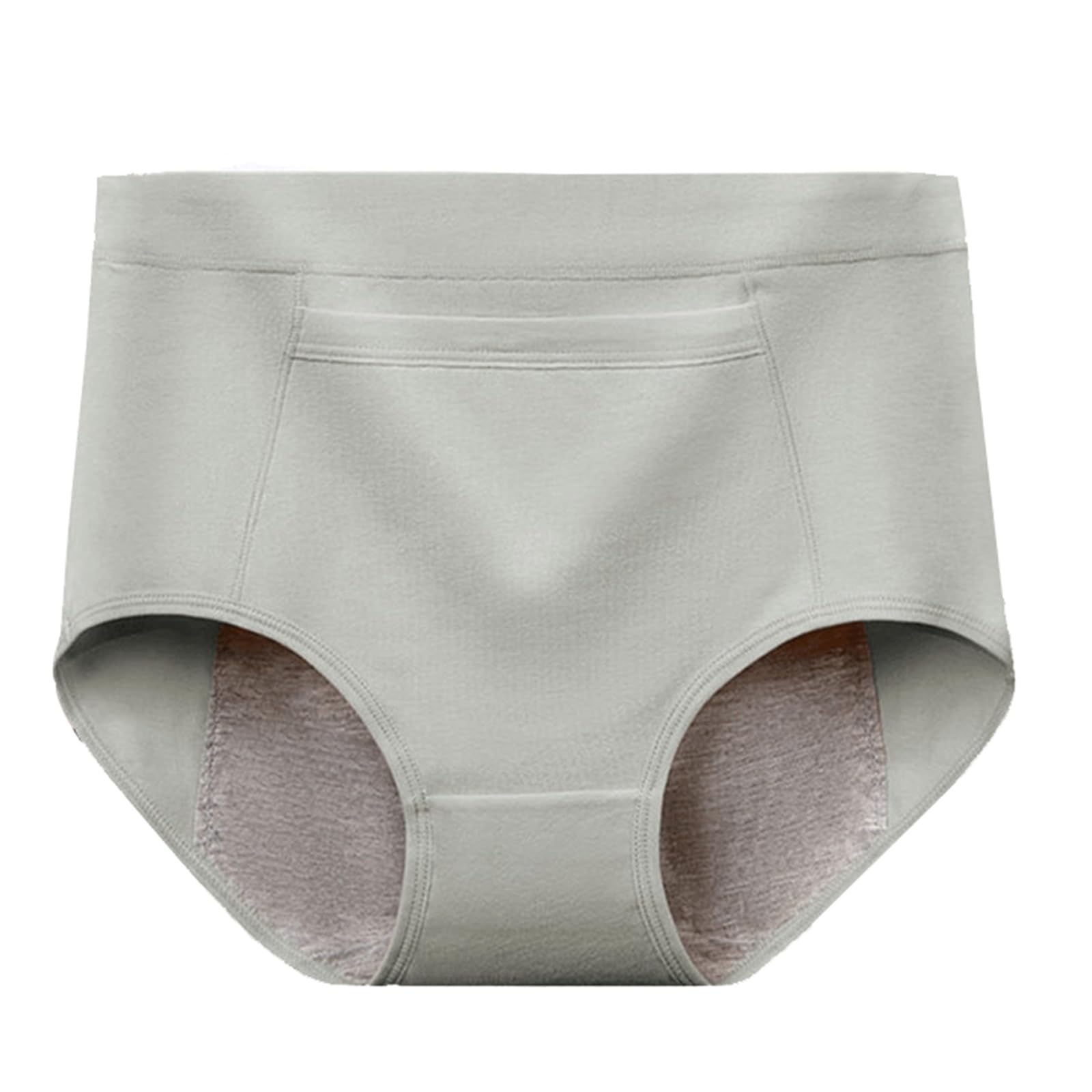 POCHY Tallas Grandes Bragas Braguitas con Bolsillo Algodón Suave Ropa Interior Señoras Calzoncillos Control de Barriga Sin Costuras Calzoncillos Pack 2/3