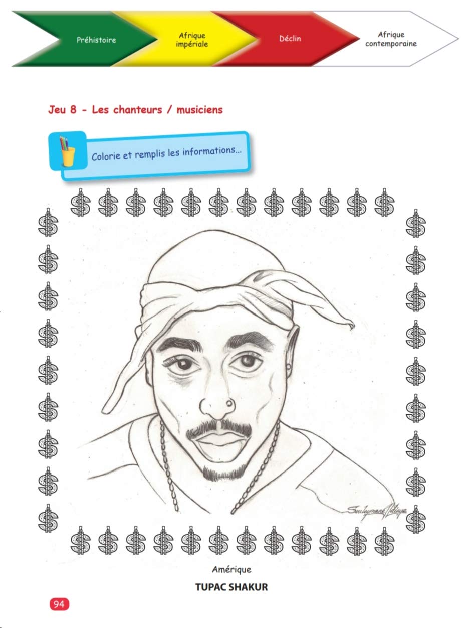 Cahier d'activités L'Histoire de l'Afrique et de sa diaspora, à partir de 6 ans. 136 Pages
