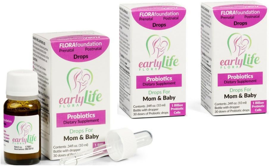 earlyLife Flora Infant Probiotics for Mom & Baby :: (3) Pack