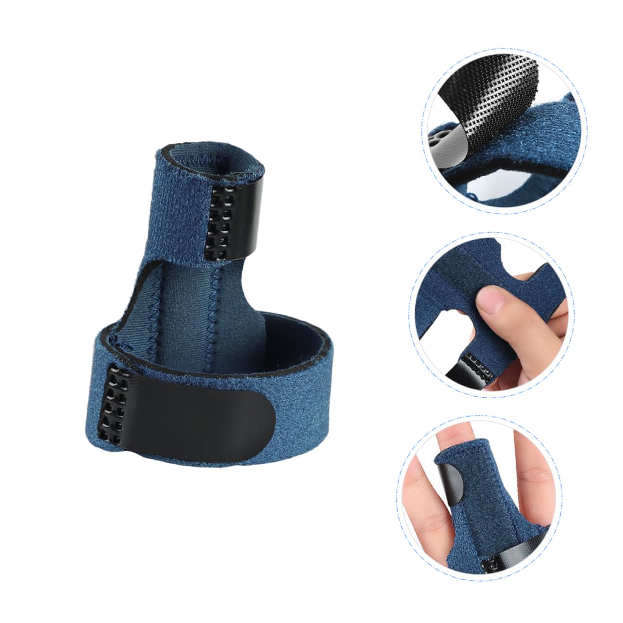 SEWOART Strap Fixed Splint Button Aid Extension Splint Stand Support Tool Splint Support Plate Aluminum Alloy Blue