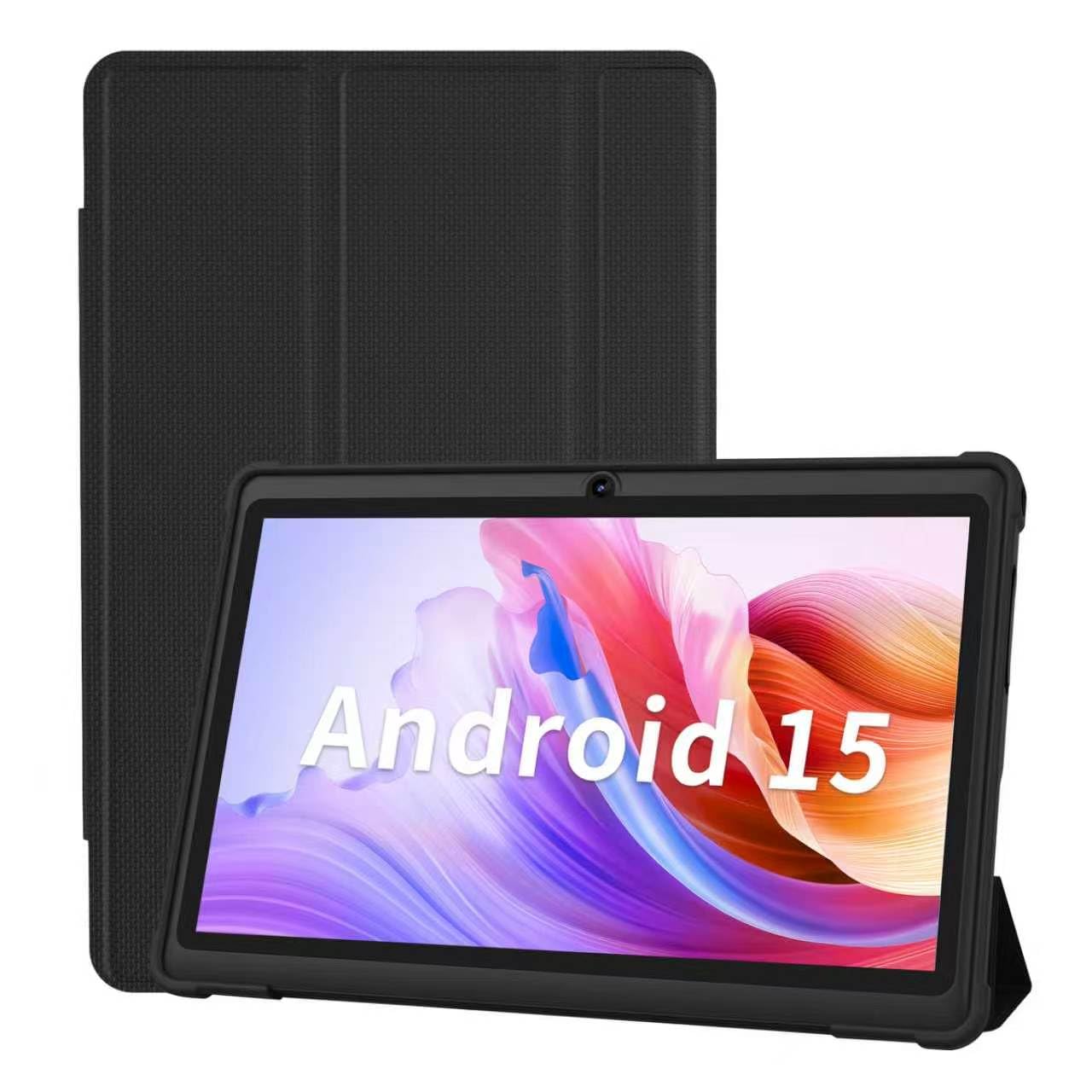 PRITOM 7 inch Tablets Android 15,8GB RAM, 32 GB, (Expandable 1TB),3500 Mah, Tablet PC, Bluetooth,Dual Camera,WiFi, Portable Tablet PC with Black Case - 2
