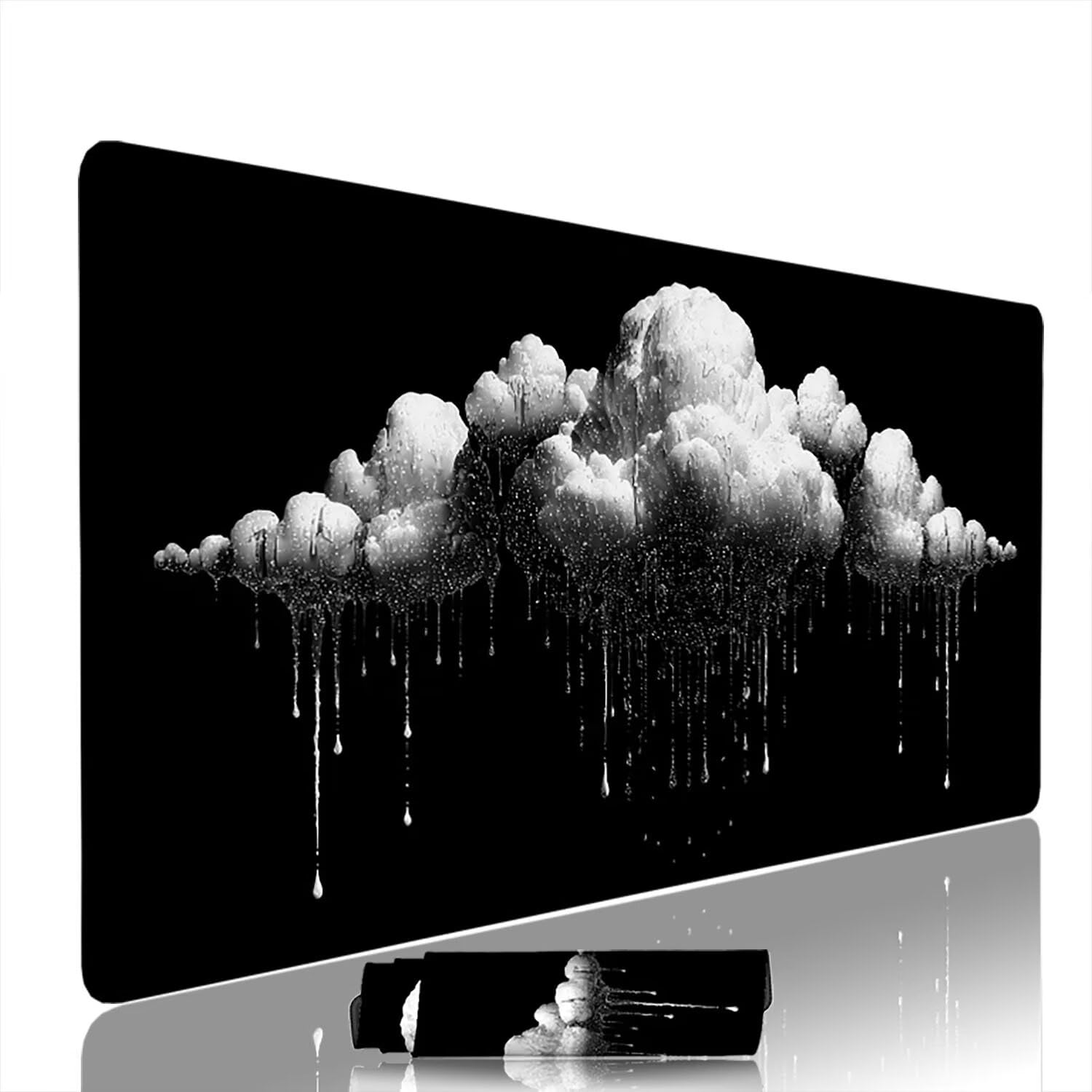 Czarna podkładka pod mysz pod mysz pod mysz do gier XXL 1200 x 600 x 3 mm podkładka pod mysz gumowa podkładka przeciwdeszczowa duża podkładka pod mysz dla graczy akcesoria wodoodporne PC, do