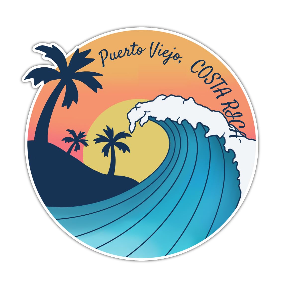 Stone Harbor New Jersey Souvenir Vinyl Decal - 2 Inch 3D Design Sticker For Cars & Laptops