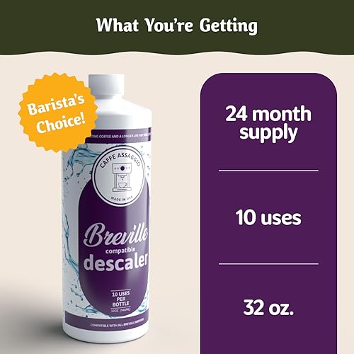 Breville Descaler (10 Uses) Specially Formulated for Your Breville Espresso Machine Made in USA Breville Descaling Solution for Breville 2 Year Supply Carbon Friendly Locally Produced
