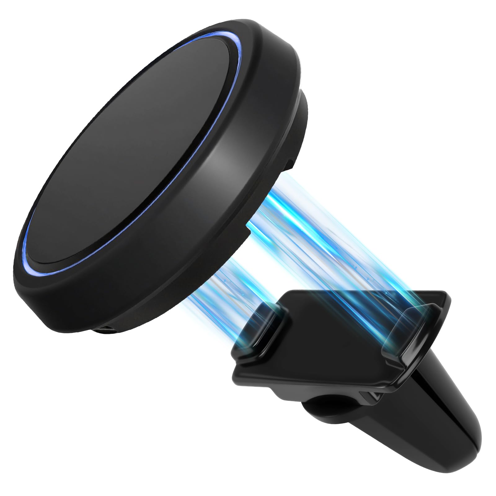 vsshe Magnetische Autohalterung für OOONO CO-Driver NO2, Solide Metallhalterung mit eingebauten Magneten für KFZ-Montage, Auto-Lüftungsgitterhalterung, kompatibel mit OOONO NO2 Blitzerwarner, #B