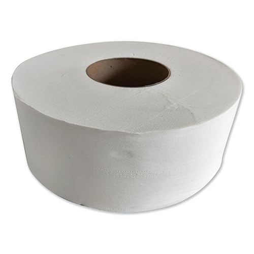 JRT Jr. Jumbo-Junior - Pañuelo de baño, 2 capas, blanco, 3.1" x 1,000 pies, 12/caja