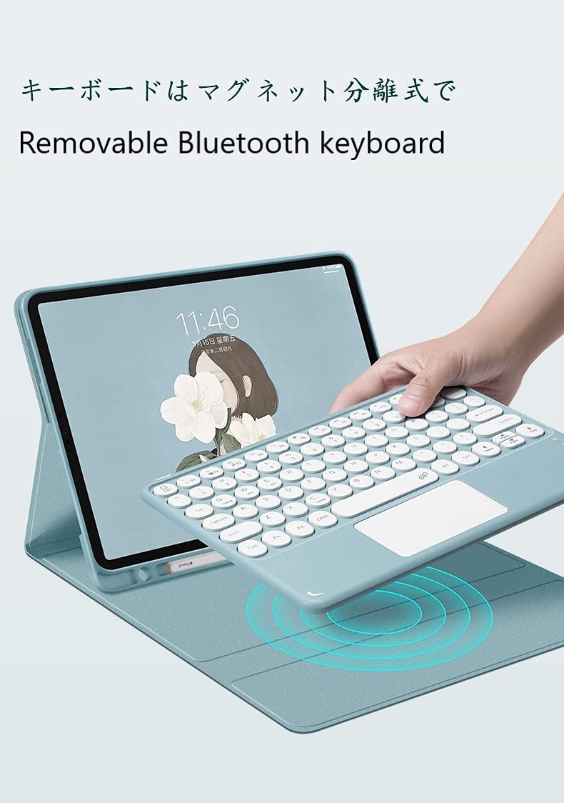 ❤超便利なタッチパッド搭載❣iPadをより使いやすく変身❤ケース＆キーボード Amazon | 2022 iPad 第10世代 10.9インチ/ 2025 iPad A16