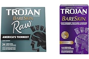 BareSkin Raw Thin Condoms with Studded Lubricated Bareskin Condoms