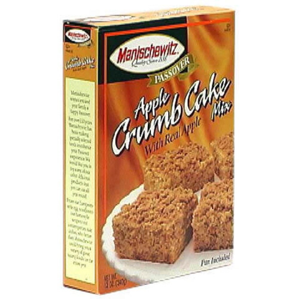 Manischewitz Cake Mix, Apple Crumb, Passover, 12-ounces (Pack of 4)