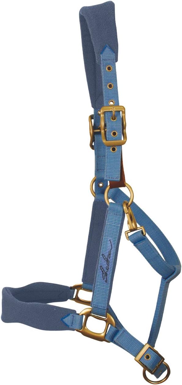 SHEDROW Nylon, Fleece Horse Halter w/Replaceable Leather