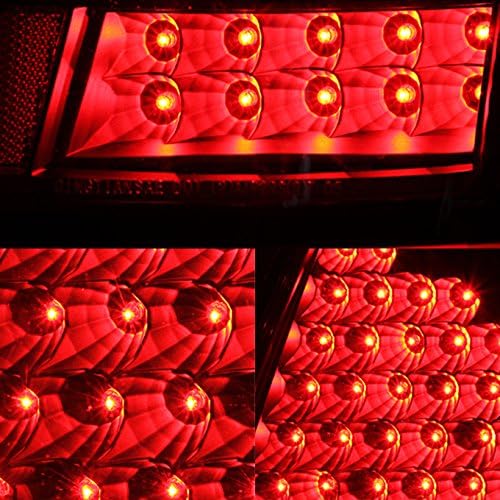 AKKON - For Black 05-07 Chrysler 300 Full LED Tail Lights Brake Lamp Replacement Driver And Passenger Side