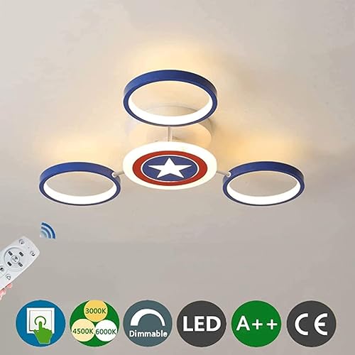 Miniatura 3 de Swinkz Candelabro colgante en la habitación de los niños, capitán creativo ajustable en Estados Unidos, con control remoto, iluminación de