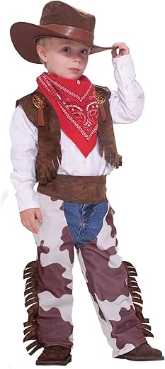 Rubie's Child's Forum Cowboy Kid Costume, Brown, Medium