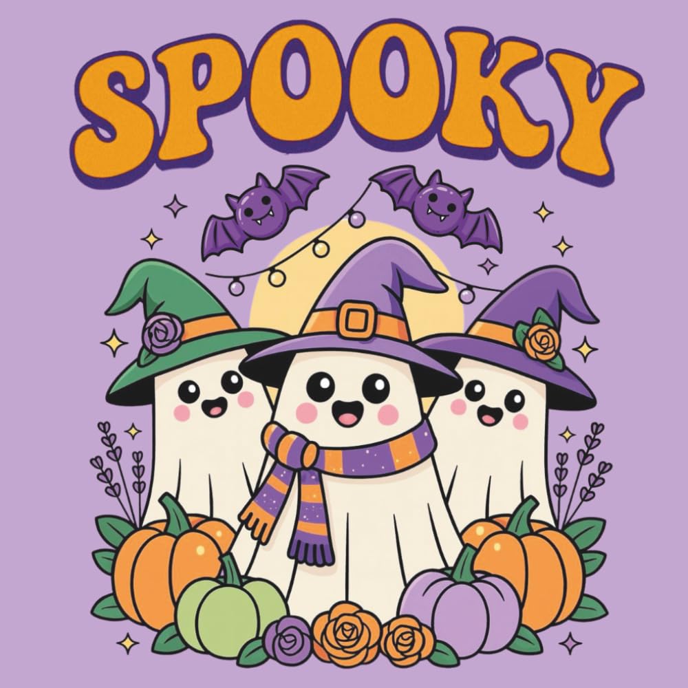 Spooky Coloring Book for Kids: A Cute Collection of Halloween-Themed Pages for Ages 4–8