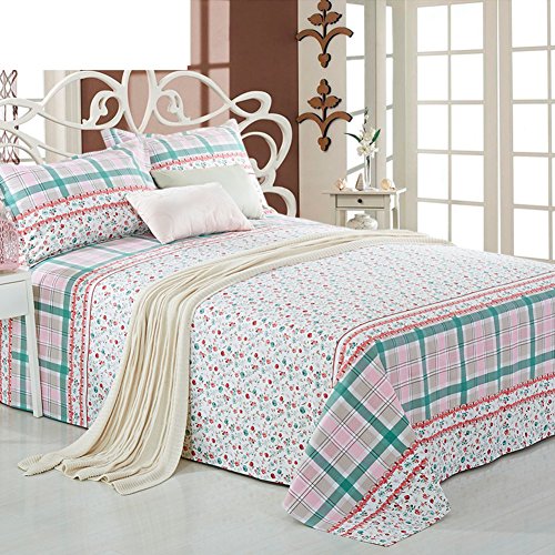 Drap de lit jacquard texturé et matelassé en coton confortable 150x240cm - 2
