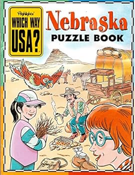 Paperback Nebraska Puzzle Book (Highlights Which Way USA?, Nebraska) Book