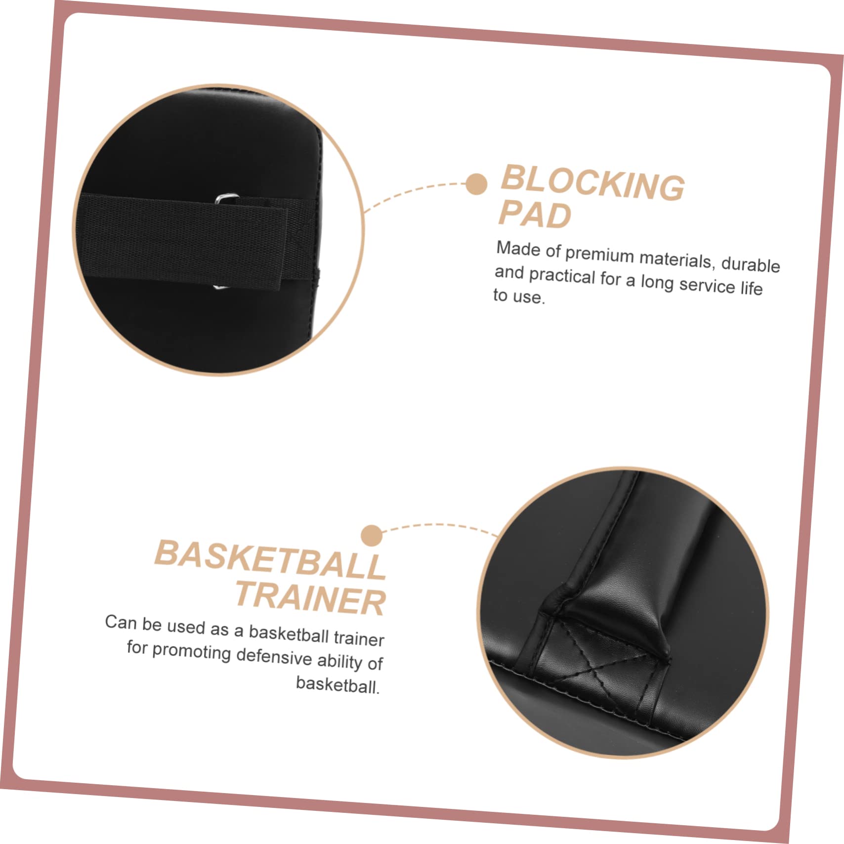 Coussin de Blocage Professionnel pour Entraînement de Basketball, Cuir PU et Mousse Perle, Améliore Mouvements et L'agilité, pour Garçon et Filles en Sport