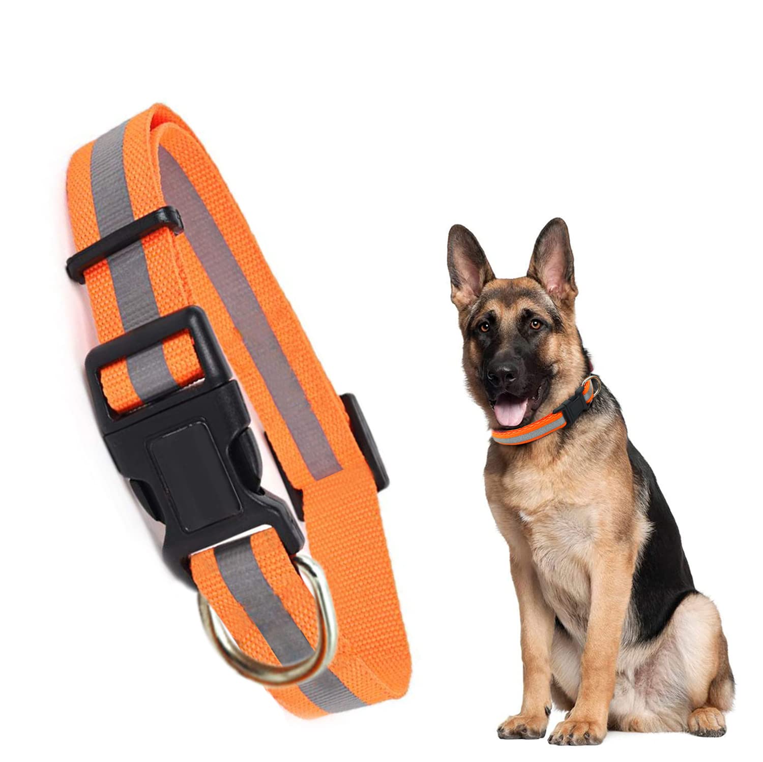 Sage Square Dog Refective Collar, Waterproof, Heavy Duty, High Visibility, Modern Colors, Classical Design, Provide, Comfortable, Safe, Soft, Fun, Entertaining (B0B8P5N4NK) Amazon Price History, Amazon Price Tracker