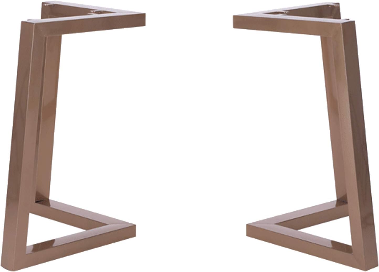 Furniture Legs, Metal Table Legs,Thicken Iron Furniture Legs,V-Shaped Support Legs,Adjustable Height,Stable/Safe Design,Coffee Table Legs,60X40 Square Tube,No-Slip Mat,Suitable for Various Styles,Gold