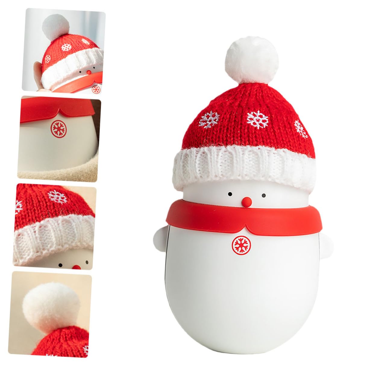 TOYANDONA USB Handwärmer Powerbank Schneemann Tragbar für Winter mit USB Aufladung Multifunktionales Ladegerät für Kalte Hände und Durchblutungsförderung