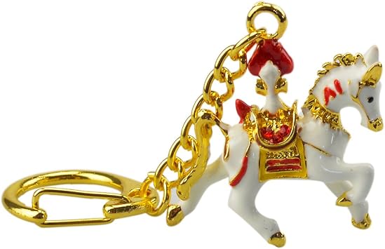 fengshuisale Feng Shui Windhorse Keychain+ Free Red String Bracelet W1094
