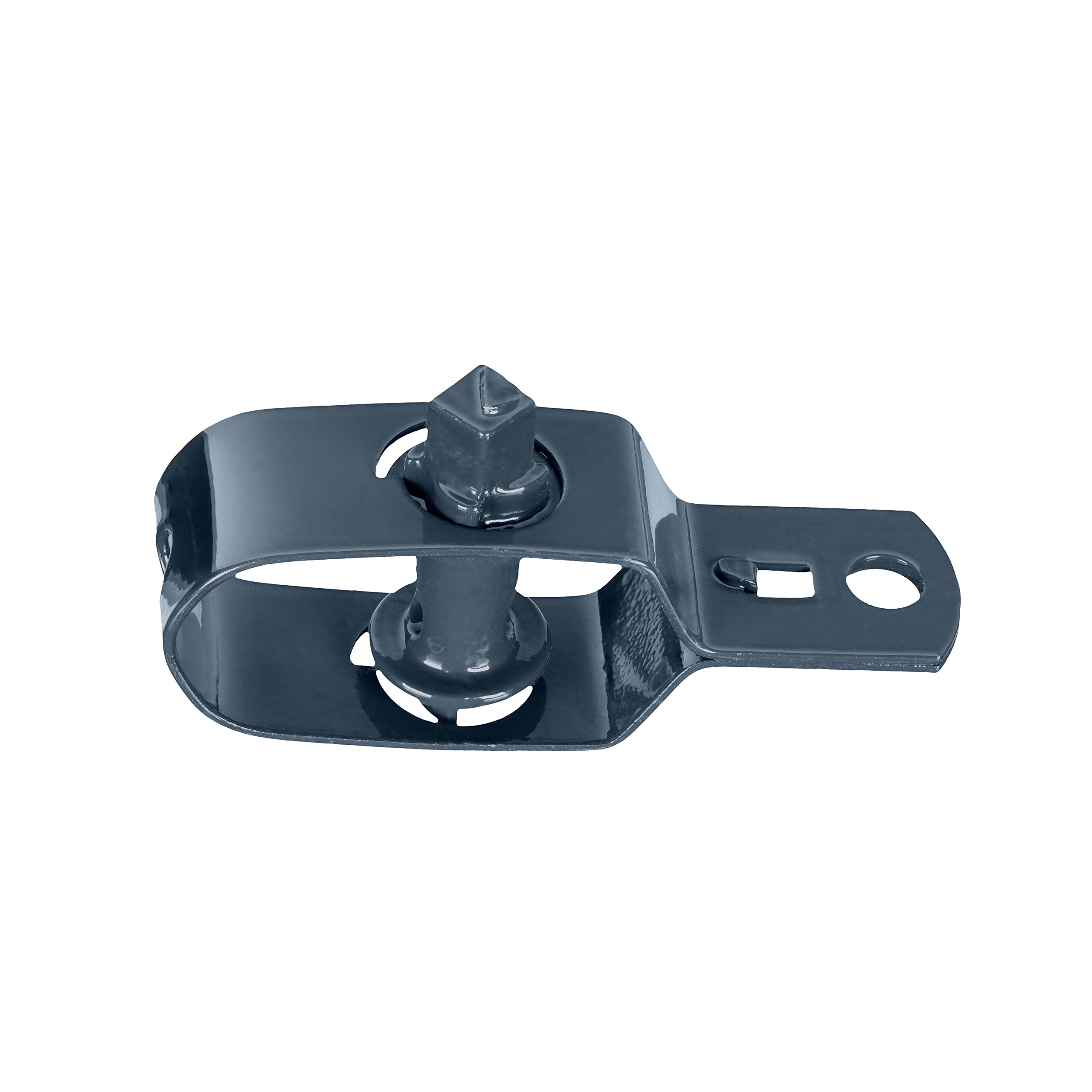 Tenditore per rete metallica plastificato antracite–lunghezza 90 mm–perno Ø14–25 pz di tenditori per filo di recinzione flessibile–Tenditore in acciaio zincato –filo per tendere la rete metallica.
