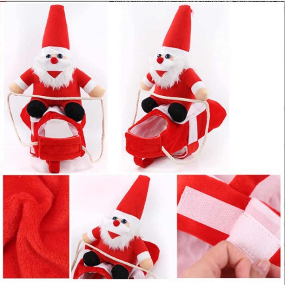 Kerstman hondenkostuum, kerst huisdierkleding