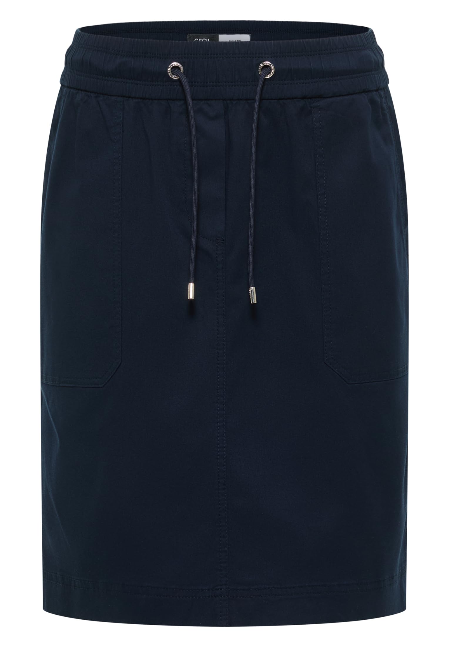 Damen Knielanger Rock im Washed-Look
