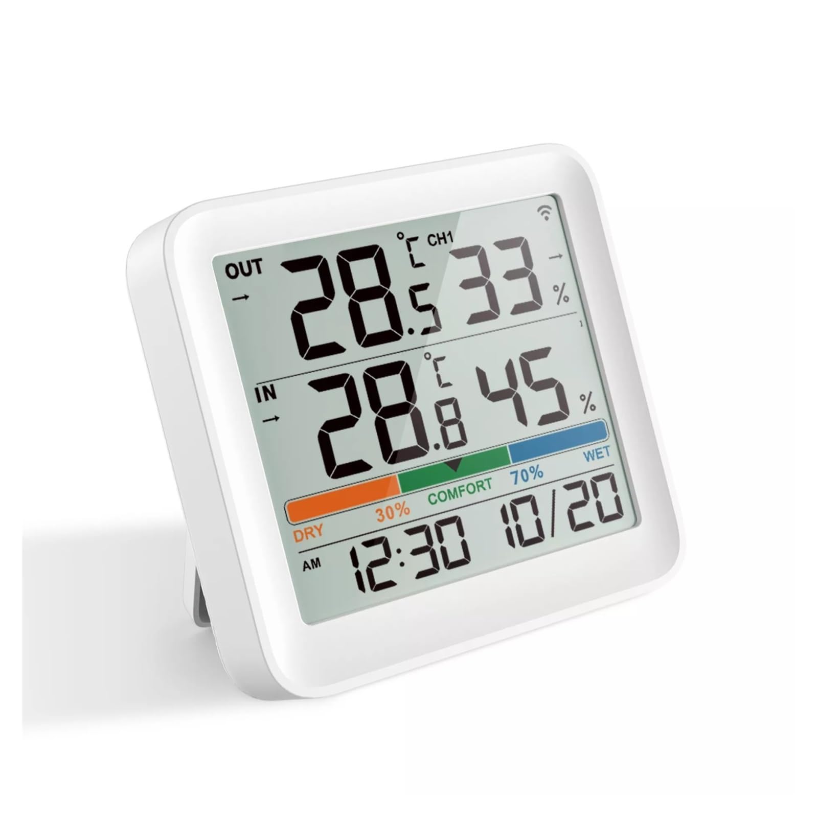 Igrometro Digital LCD para Temperatura, Humedad, previsión del Tiempo, Monitor de Temperatura, igrometro para Sierra para Uso doméstico