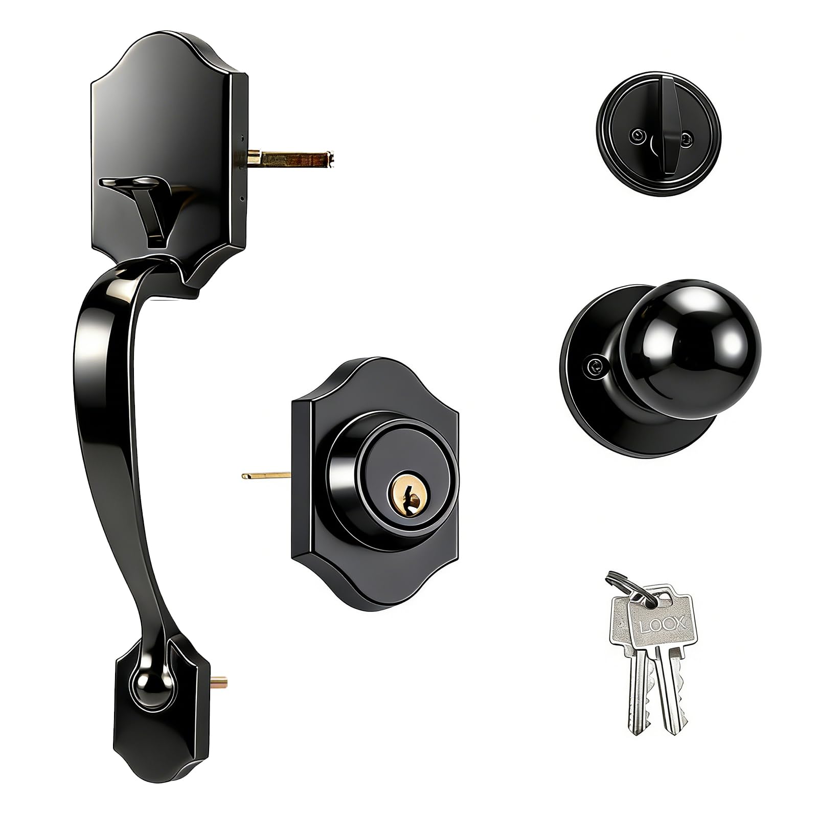 Xjdzineq Zincs Alloys Door Handle Smooth Surfaces Waterproof Suction Cup Door Handle for Stylish Homes Suppression