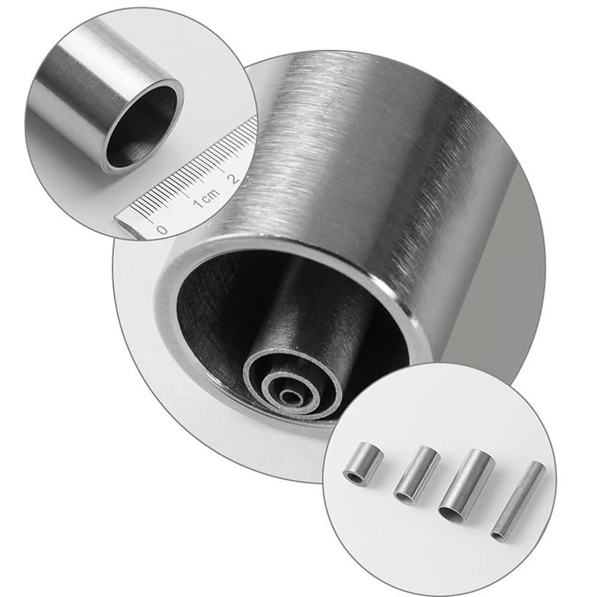 Tube Capillaire Rond Acier Inoxydable 304 - DI 19mm DO 23mm Longueur 250mm