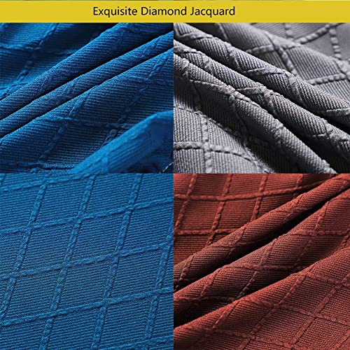 Anwuchen Stool Covers Rectangle,4 Pack Stretch Rectangle Bar Stool Covers Elastic Vanity Stool Cover Jacquard Chair Seat Slipcover Counter Stool Covers Saddle Seat Cover For Wooden Metal Bench(Gray) #TOP7