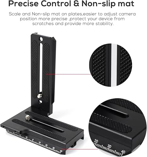 Miniatura 4 de Placa de liberación rápida de conmutación horizontal vertical de aluminio para Zhiyun Weebill-S Crane 2/3 estabilizador cardán trípode monopie y SLRs