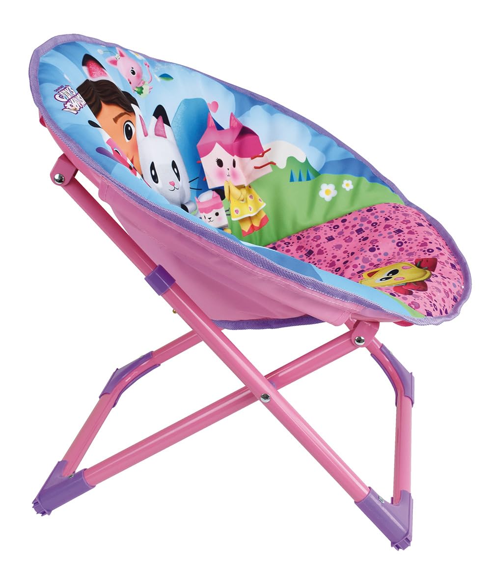 FUN HOUSE 713598 Gabby ET LA Maison Magique Sede Luna Pieghevole Poltrona H.47 X L.54 X P.42 CM per Bambino