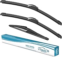 Vista 27 de VTOGOI Escobillas limpiaparabrisas con escobillas limpiaparabrisas traseras, juego para Land Rover Range Rover 2017-2023, escobillas