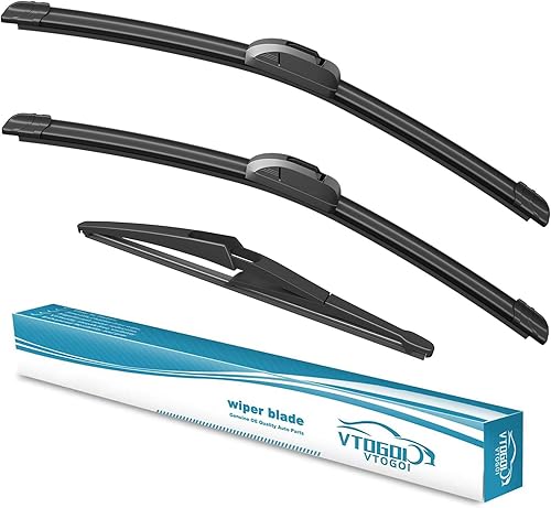 Miniatura 27 de VTOGOI Escobillas limpiaparabrisas con escobillas limpiaparabrisas traseras, juego para Land Rover Range Rover 2017-2023, escobillas