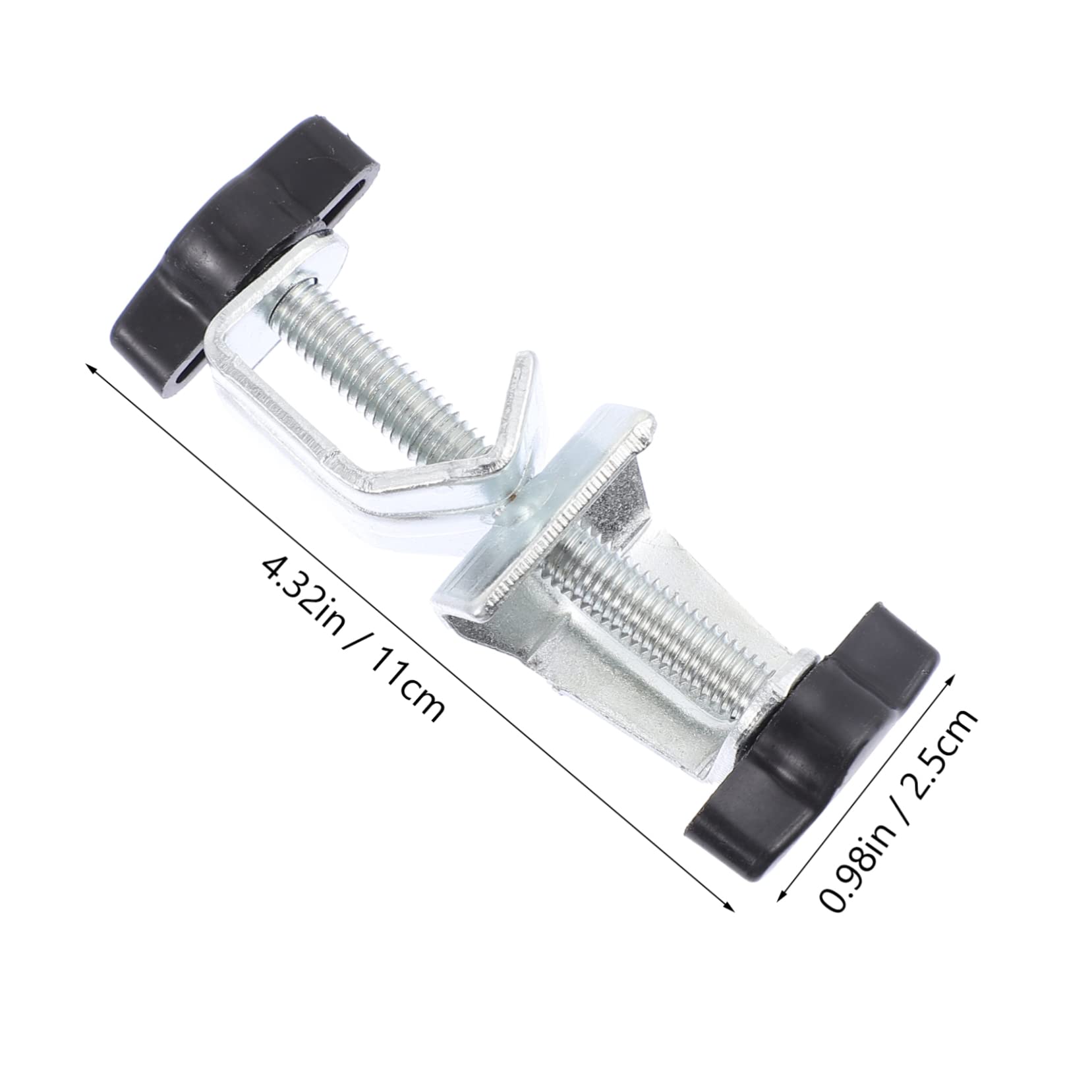 Unomor 1set Head Clamp Holder Adjustable Bracket for Laboratory Equipment Body with Knobs for Stabilizing Fixtures Labs and Home Use 2pcs