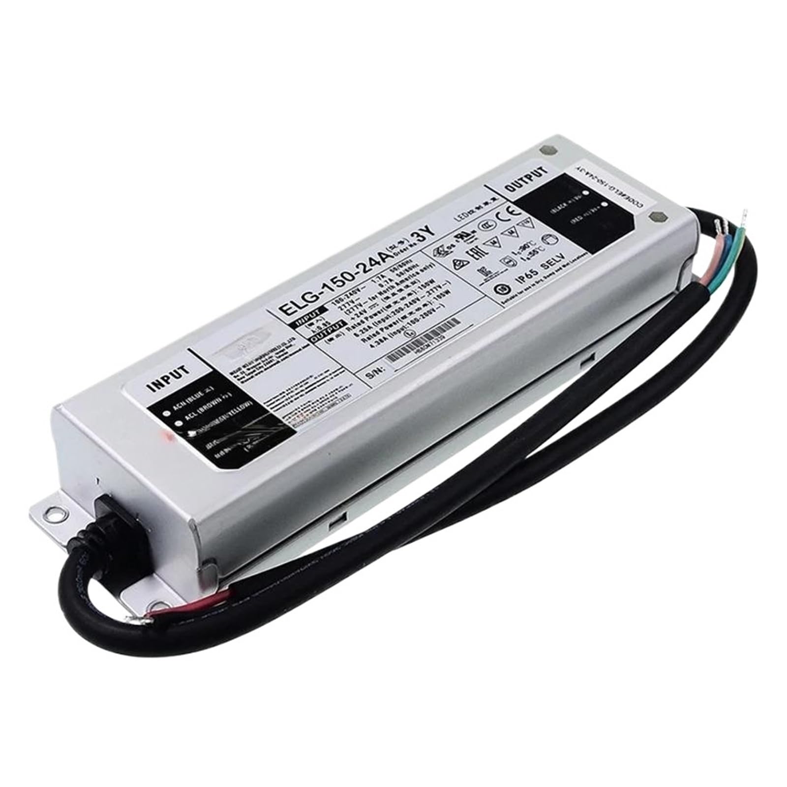 ANERTQUIH ELG-150 Waterproof Constant Current Drive 12/24/36/42/48/54 Switching Power Supply A/B/DA ELG-150-24A-3Y