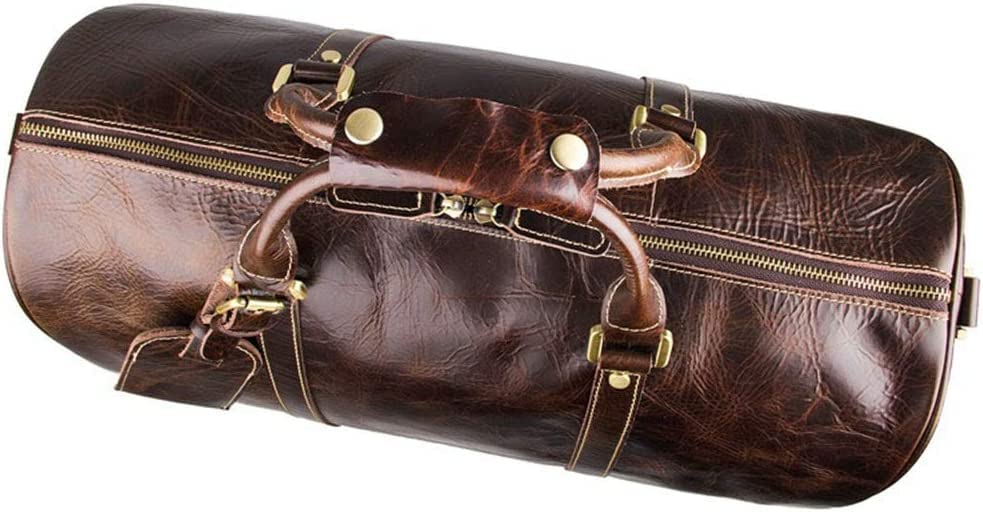 Adult Wheeled Travel Duffel Bag Leather Luggage Rolling Suitcase Journey Overnight Weekender Tote Handbag Sports Overnight Gym Luggage Weekend Tote Ba4