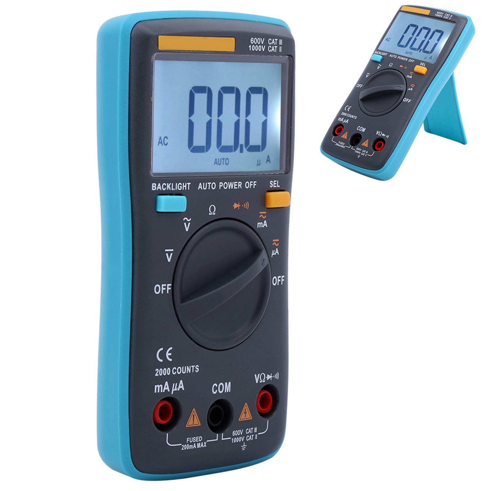 Respicefinem Range Multimeter 20×10×5 Zt 98 Handheld Digital Multimeter Ac Dc Voltmeter Ammeter Ohmmeter Volt Tester Auto Range Meter
