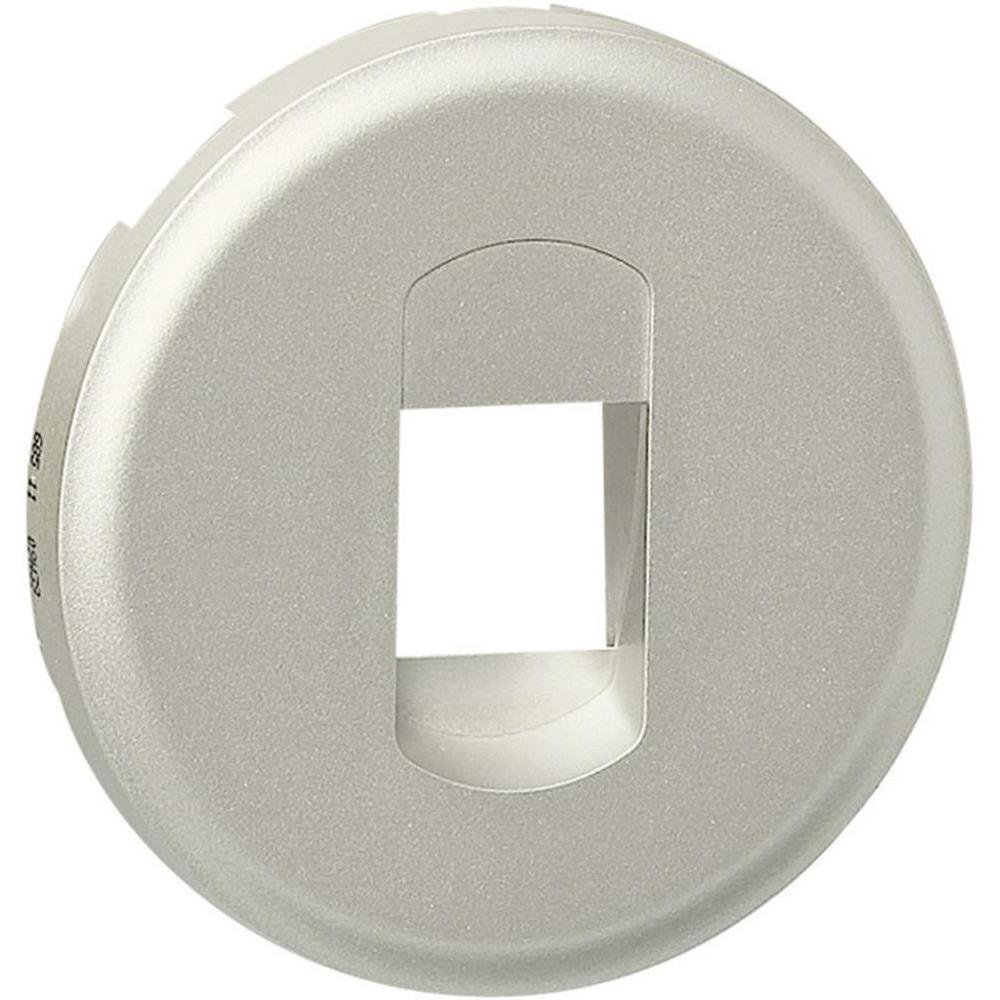 Legrand 068511 Enjoliveur Céliane pour Prise Haut Parleur Simple, Finition Titane, Lot de 10