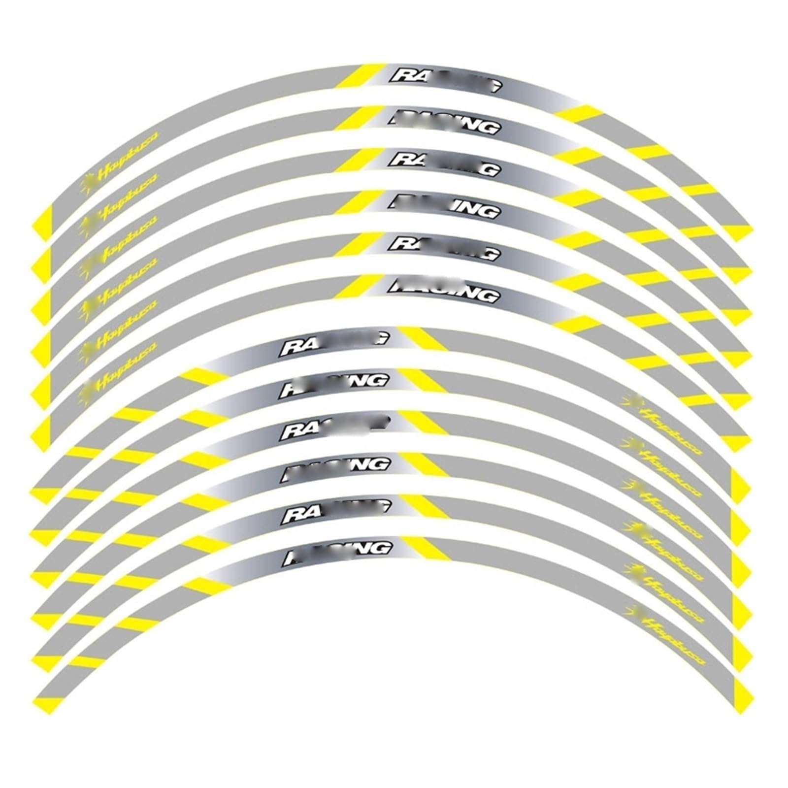 Motorcycle Sticker Wheel Rim Decal for S&uzuki for Hayabusa Wheel Stickers(4)