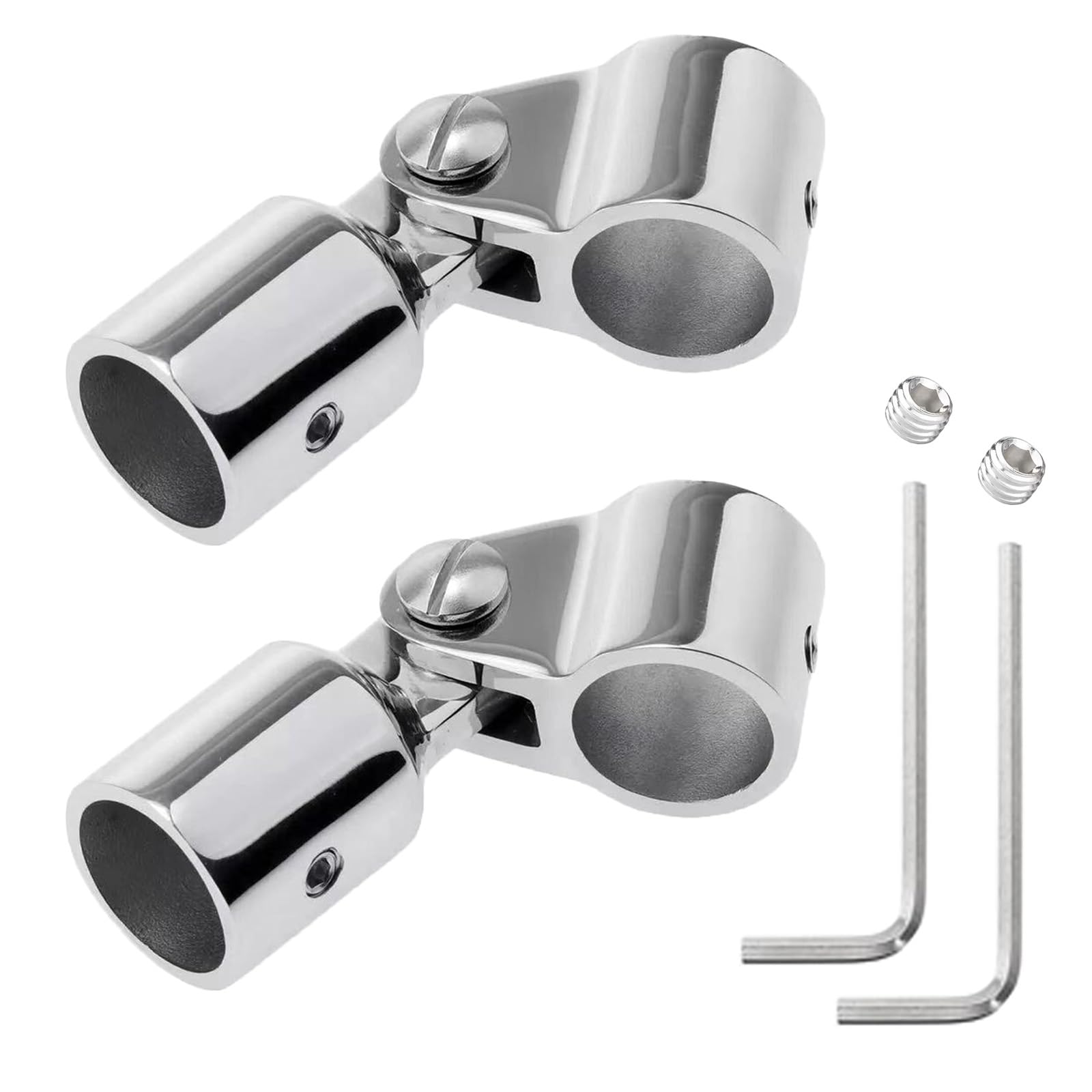 MIYIMORE 316 Stainless Steel Bimini Top Hardware Kit (Eye Caps & Jaw Slides) – Marine-Grade Boat Canopy Replacement