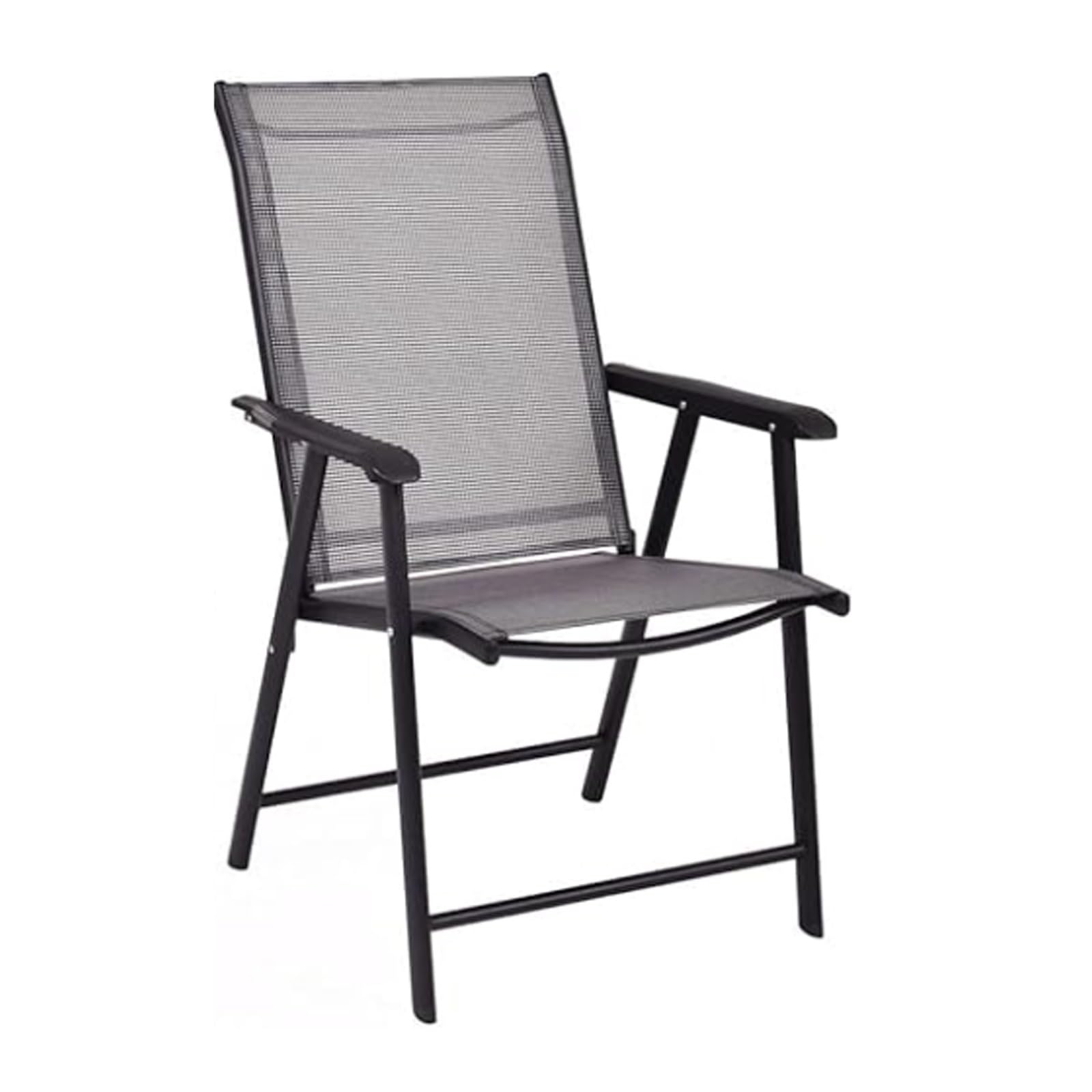 Chaise pliante confortable et respirante grise pour vos balcons