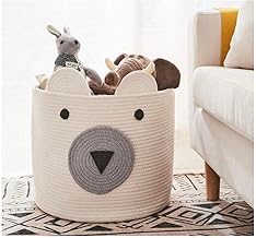 باسكت ألعاب أطفال مصنوع من خيوط القطن الطبيعي مقاس 30 سم