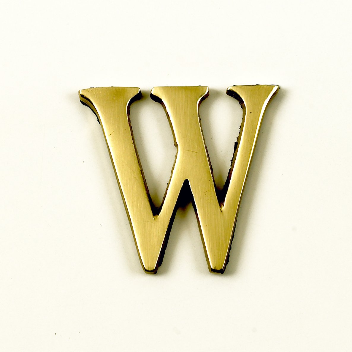 Black Country Metal Works 1.5-2 Inch Self Adhesive Numbers & Letters Polished Brass (Solid Brass) (W)