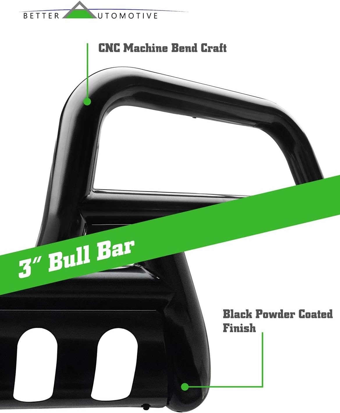 Bull Bar Fit 2019-2023 Ford Ranger Truck Pickup 3” Black Front Bumper Grille Guard Brush Guard Off Road Accessories